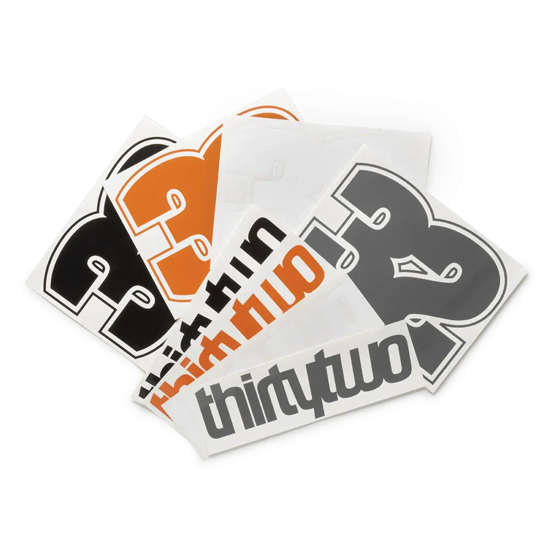 32 DIE-CUT STICKER PACK ASSORTED Decal/Sticker ThirtyTwo ASSORTED / ONE SIZE Rider Driven Snowboarding Snow Premium PON.DCS.NC.OS 7630949196743