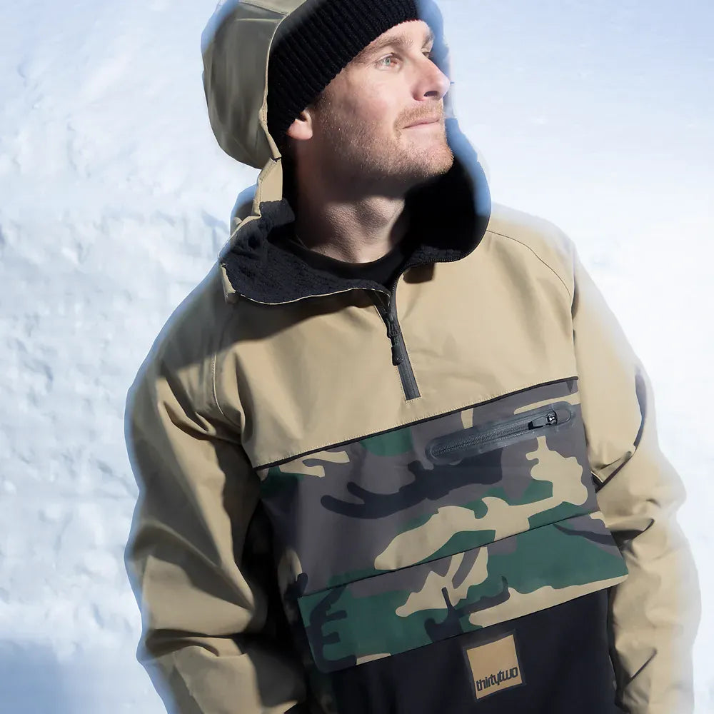 Light Anorak Non-Insulated Jacket ThirtyTwo Rider Driven Snowboarding Snow Premium