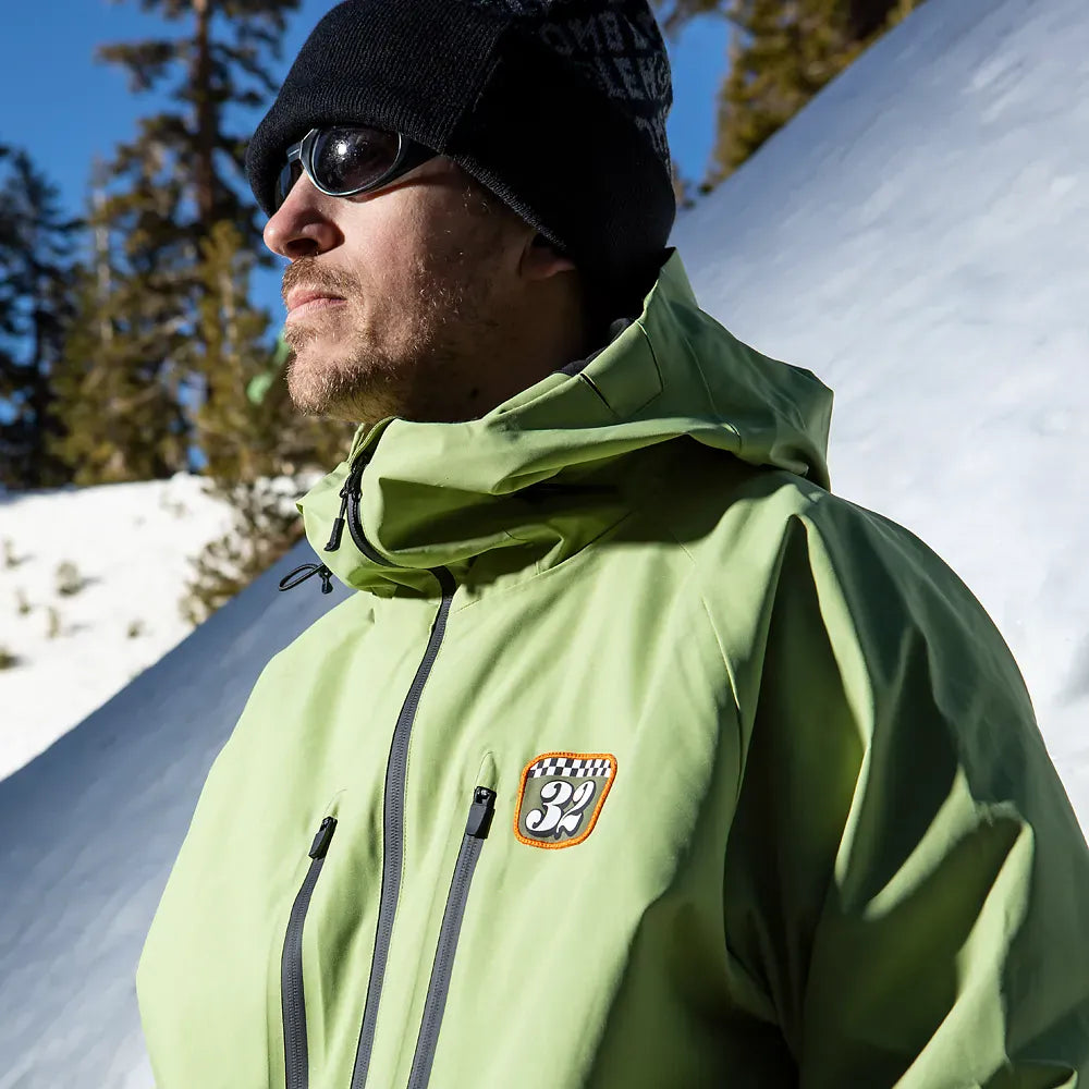 TM Recycled Patch X Grenier Jacket Non-Insulated Jacket ThirtyTwo Rider Driven Snowboarding Snow Premium