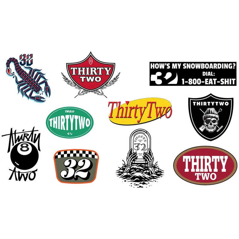 32 ASSORTED STICKER PACK
