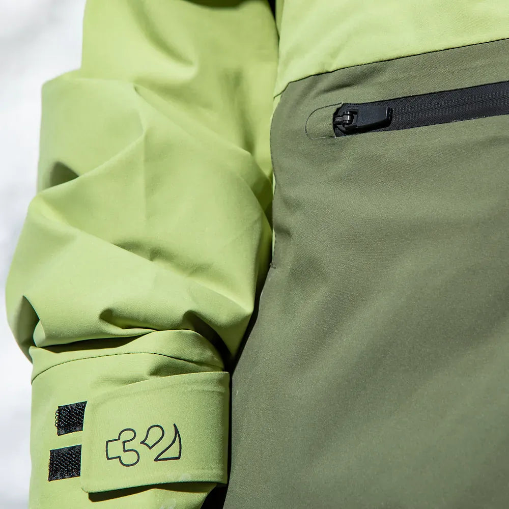 TM Recycled Patch X Grenier Jacket Non-Insulated Jacket ThirtyTwo Rider Driven Snowboarding Snow Premium