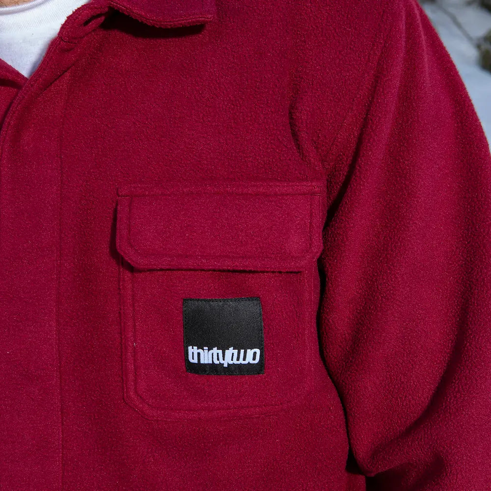 Rest Stop X Hansen Shirt Novelty Fleece ThirtyTwo Rider Driven Snowboarding Snow Premium