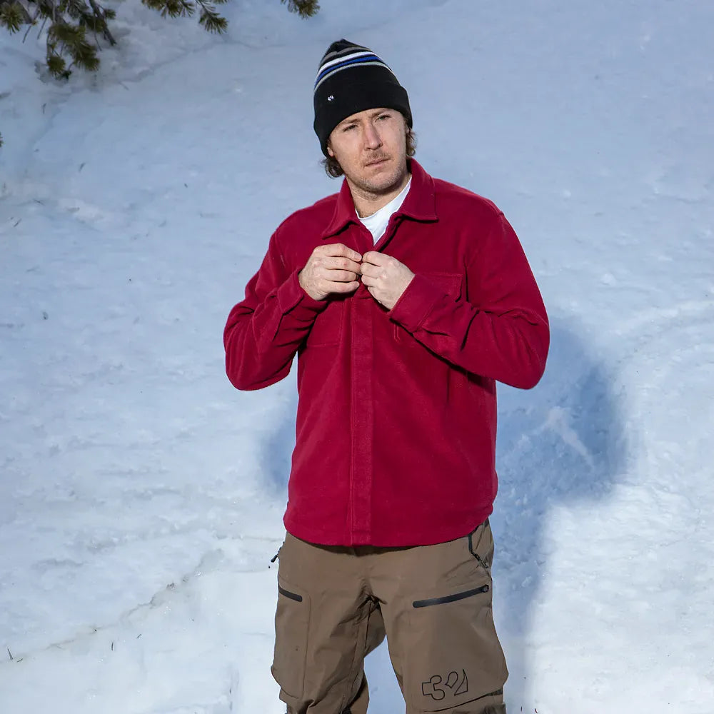 Rest Stop X Hansen Shirt Novelty Fleece ThirtyTwo Rider Driven Snowboarding Snow Premium