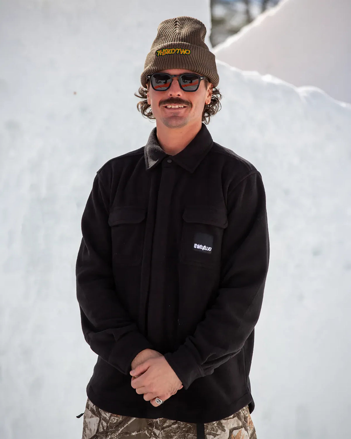 Rest Stop Shirt Apparel Technical Thirtytwo BLACK / S Rider Driven Snowboarding Snow Premium T.26.HOM.RSS.BK.2S.1 7630949142504