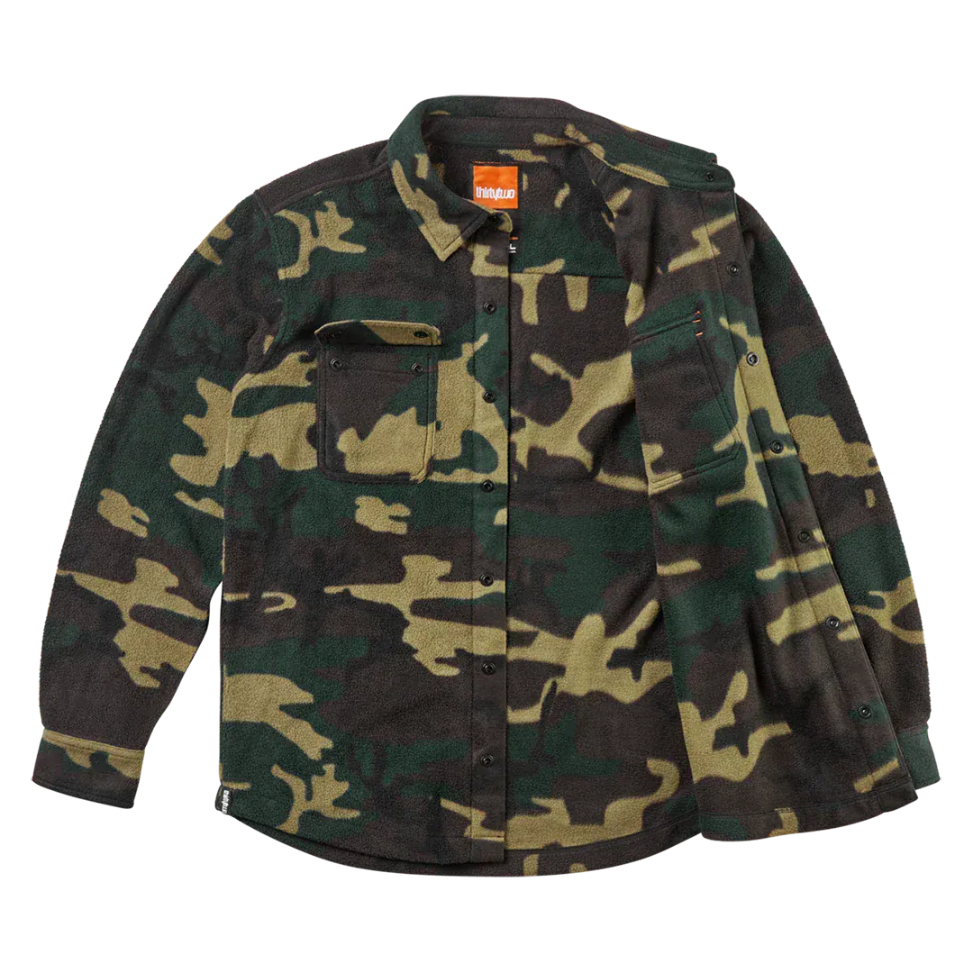 Rest Stop X Kerkela Shirt Novelty Fleece ThirtyTwo Rider Driven Snowboarding Snow Premium