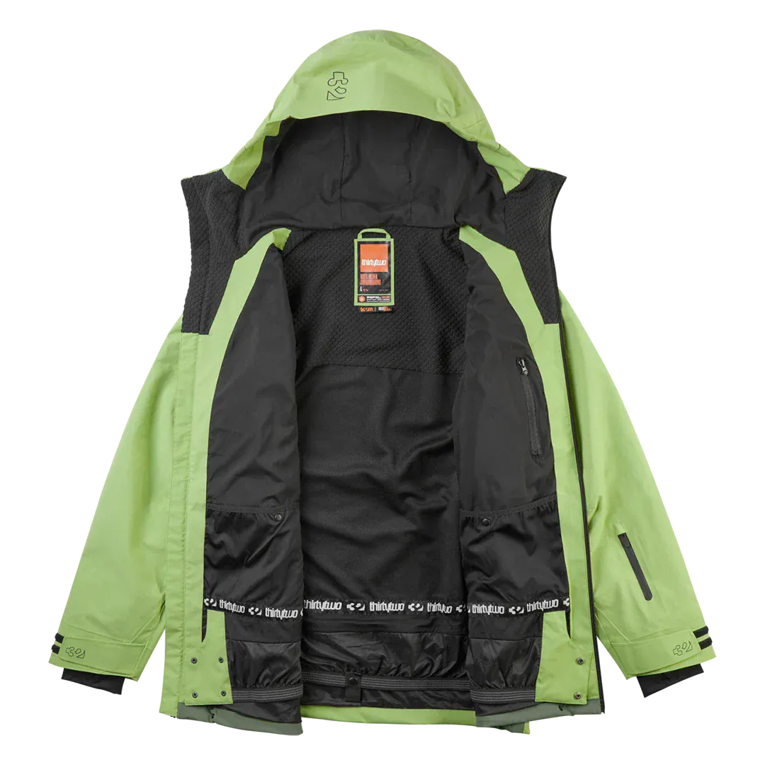 TM Recycled Patch X Grenier Jacket Non-Insulated Jacket ThirtyTwo Rider Driven Snowboarding Snow Premium