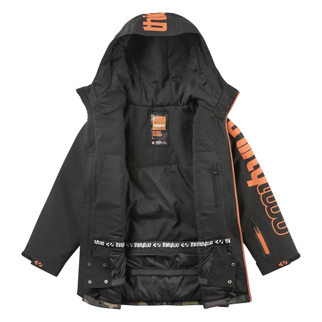 Youth Grasser Insulated Jacket Non-Insulated Jacket ThirtyTwo Rider Driven Snowboarding Snow Premium