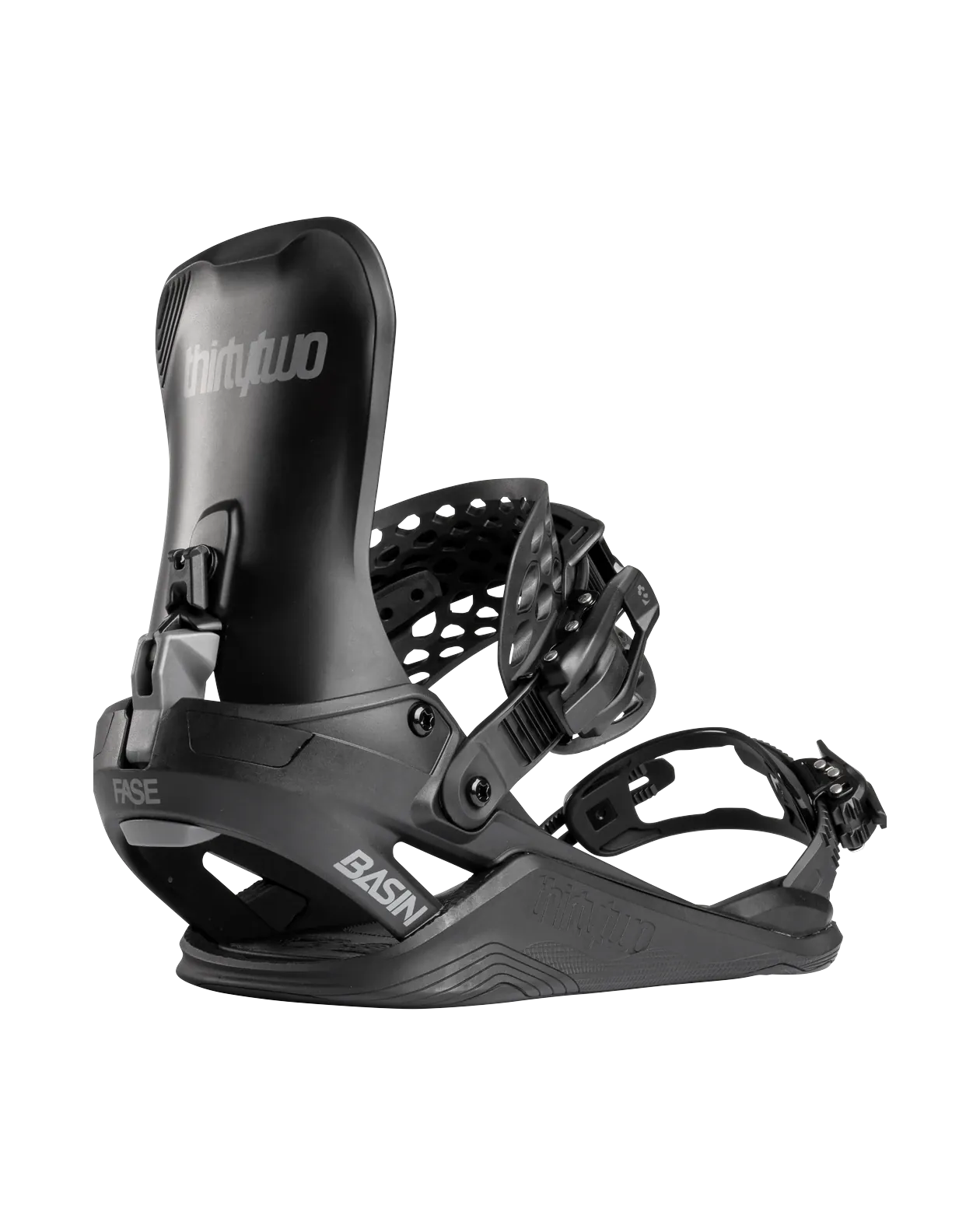 Basin FASE Bindings Thirtytwo BLACK / S Rider Driven Snowboarding Snow Premium T.27.BNU.BAS.001.2S.1 7630961803438