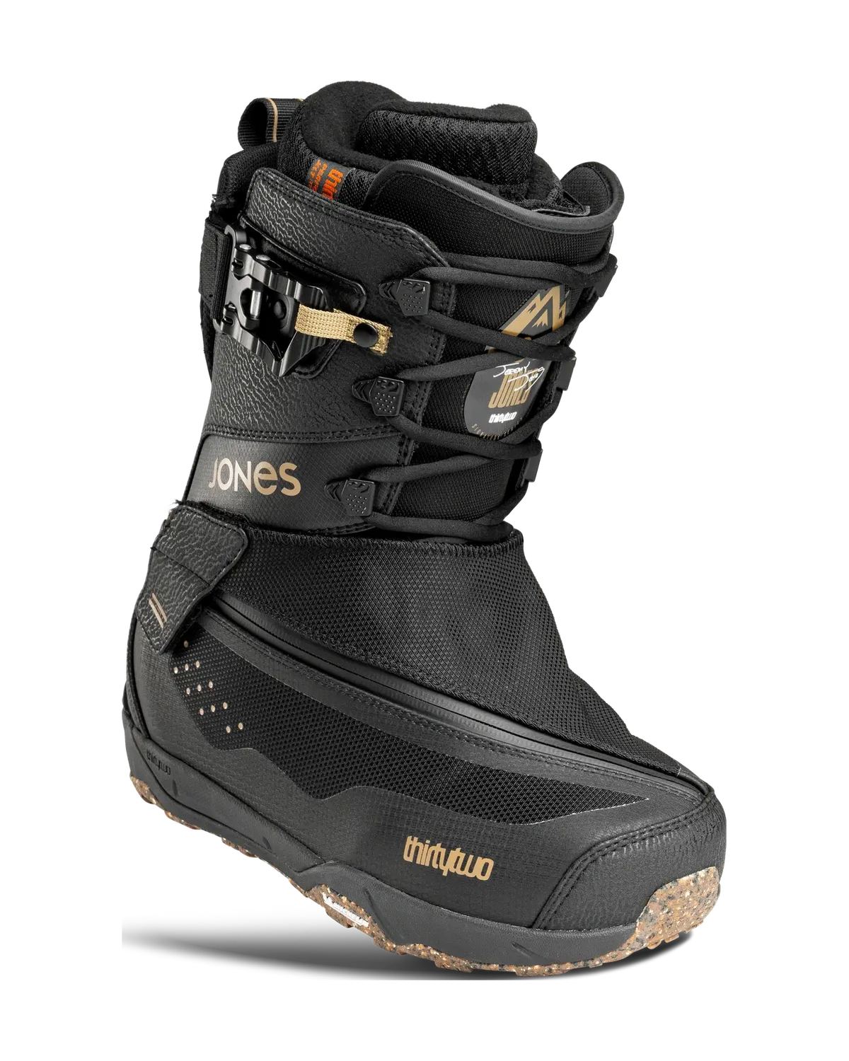 Jones Mtb Lite Boots Thirtytwo Black / Black/ Gum / 7 Rider Driven Snowboarding Snow Premium T.27.BTM.JML.544.070.1 7630680896384
