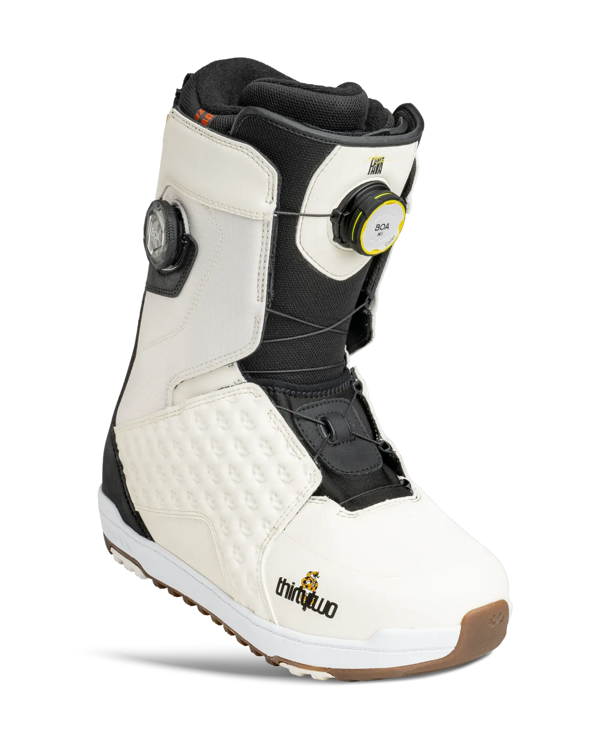 Lashed Db Fava Boots Thirtytwo White / Black / Yellow / 10 Rider Driven Snowboarding Snow Premium T.27.BTM.LDF.118.100.1 7630680898913