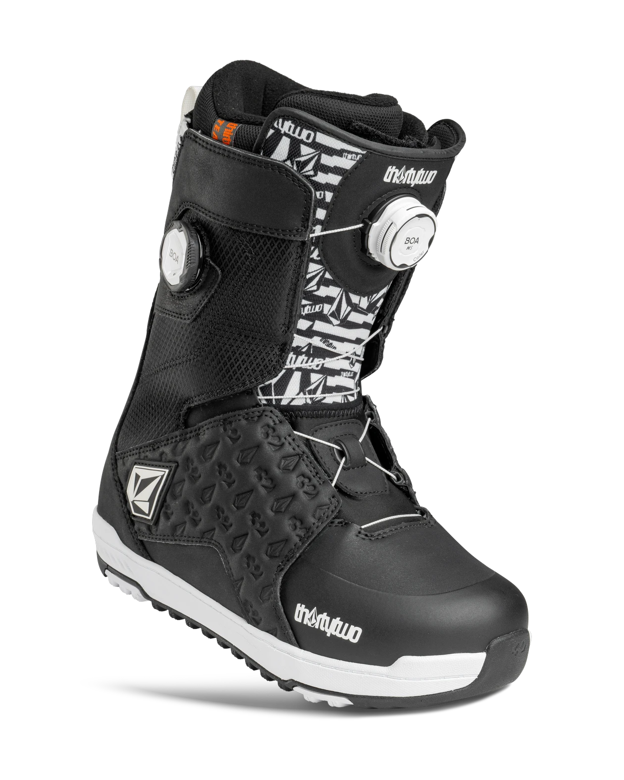 Lashed Db Volcom Boots Thirtytwo Black / White / 14 Rider Driven Snowboarding Snow Premium T.27.BTM.LDV.976.140.1 7630680899125