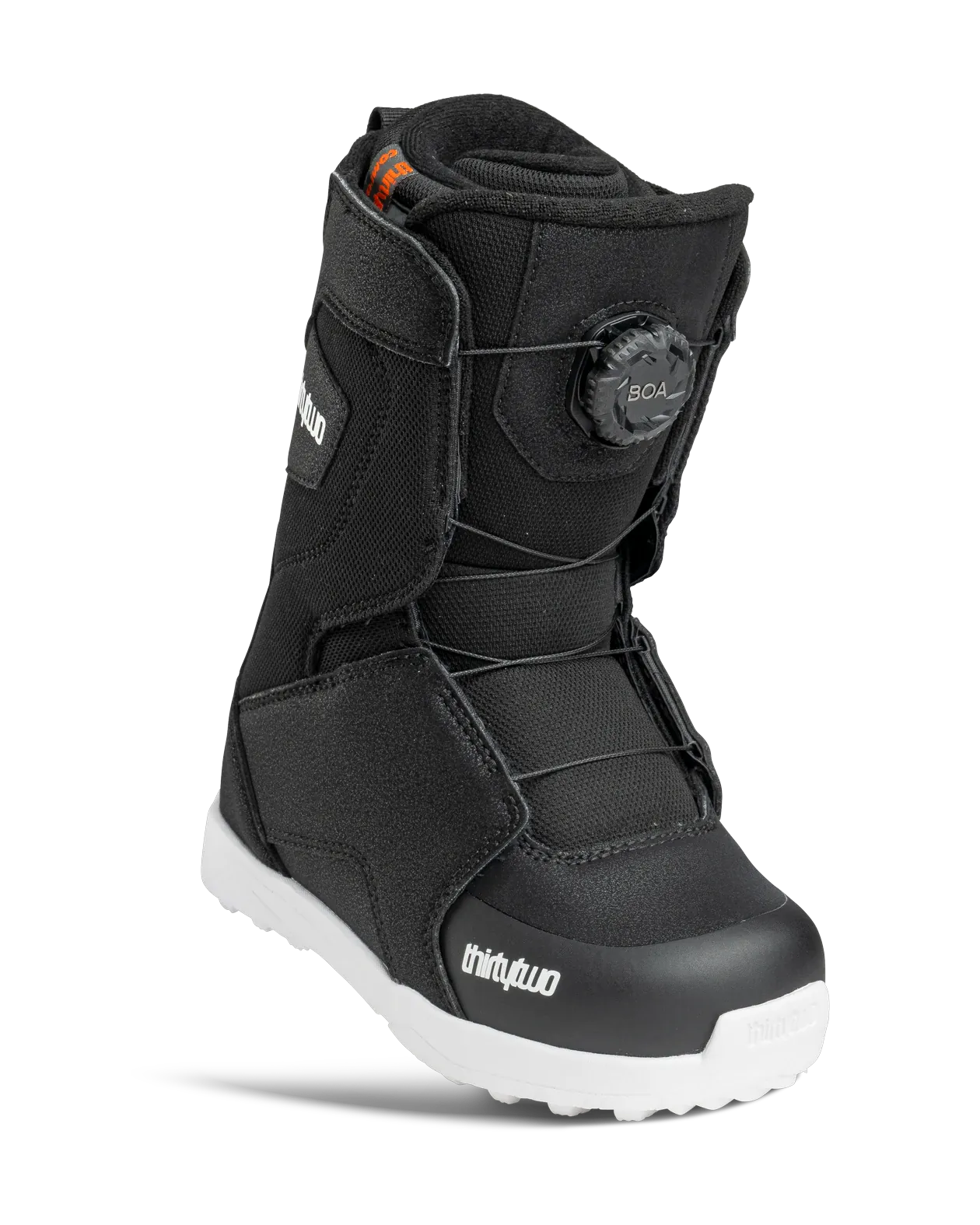 Youth Lashed Boa Boots Thirtytwo BLACK/WHITE / 1 Rider Driven Snowboarding Snow Premium T.27.BTU.YLB.976.010.1 7630961822033