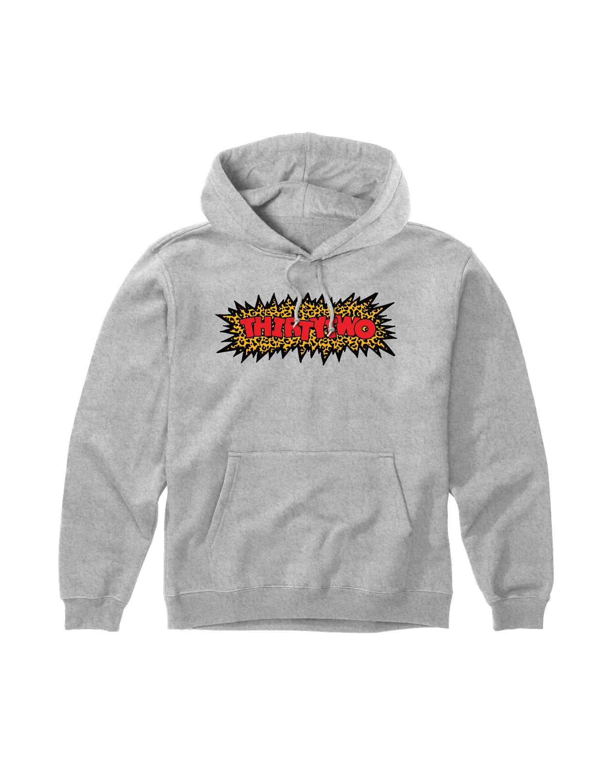 LEOPARD HOODIE Apparel Lifestyle Thirtytwo GREY/HEATHER / S Rider Driven Snowboarding Snow Premium T.27.FEM.LPH.043.2S.1 7630961807948