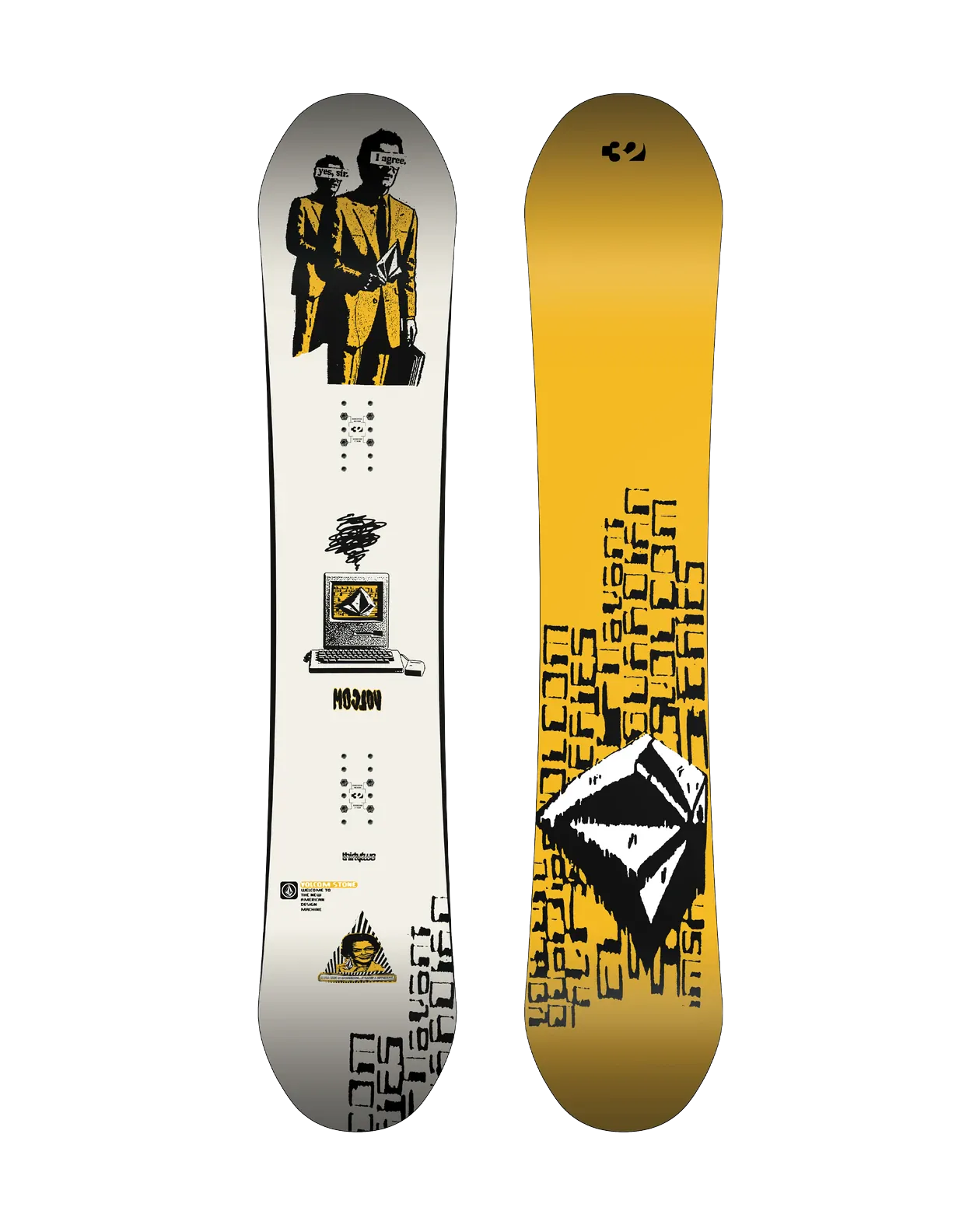 VOLCOM Moclov Snowboards Thirtytwo 154 Rider Driven Snowboarding Snow Premium T.27.SNM.MOC.000.154.1 7630680890412
