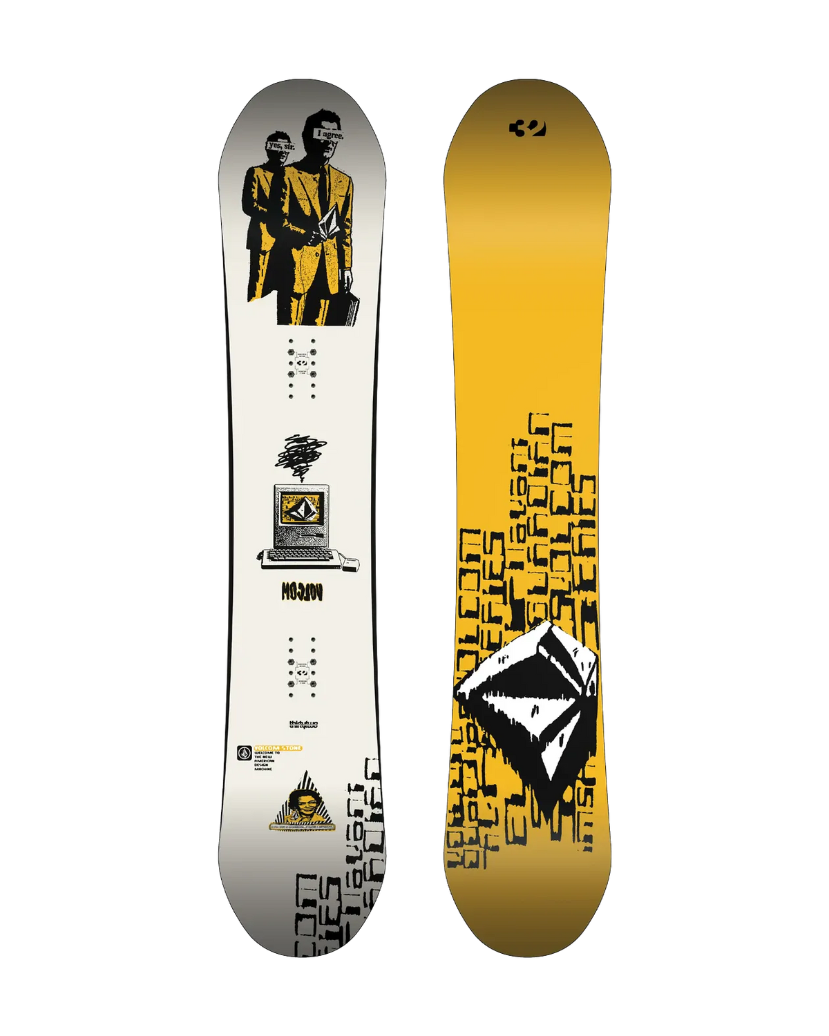 VOLCOM Moclov Snowboards Thirtytwo 154 Rider Driven Snowboarding Snow Premium T.27.SNM.MOC.000.154.1 7630680890412